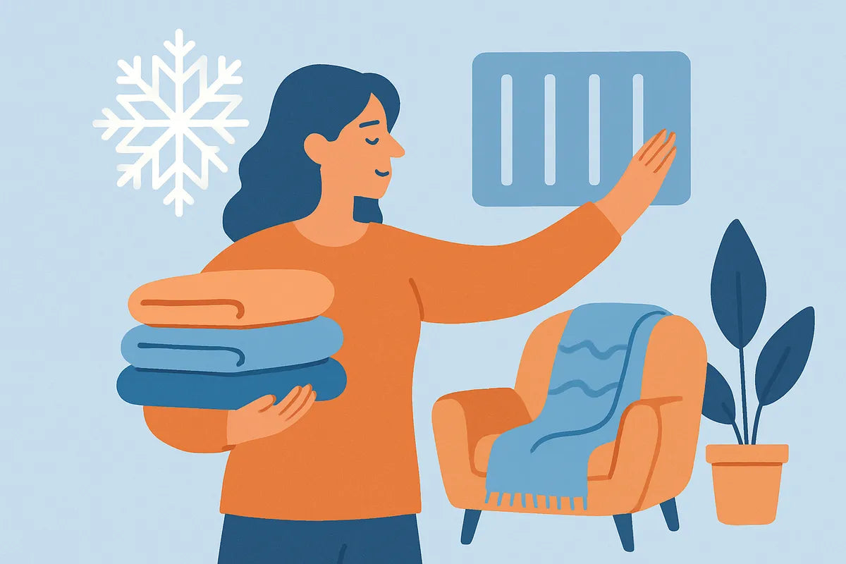 Preparing for a Cozy Indoor Environment in Winter - illustration