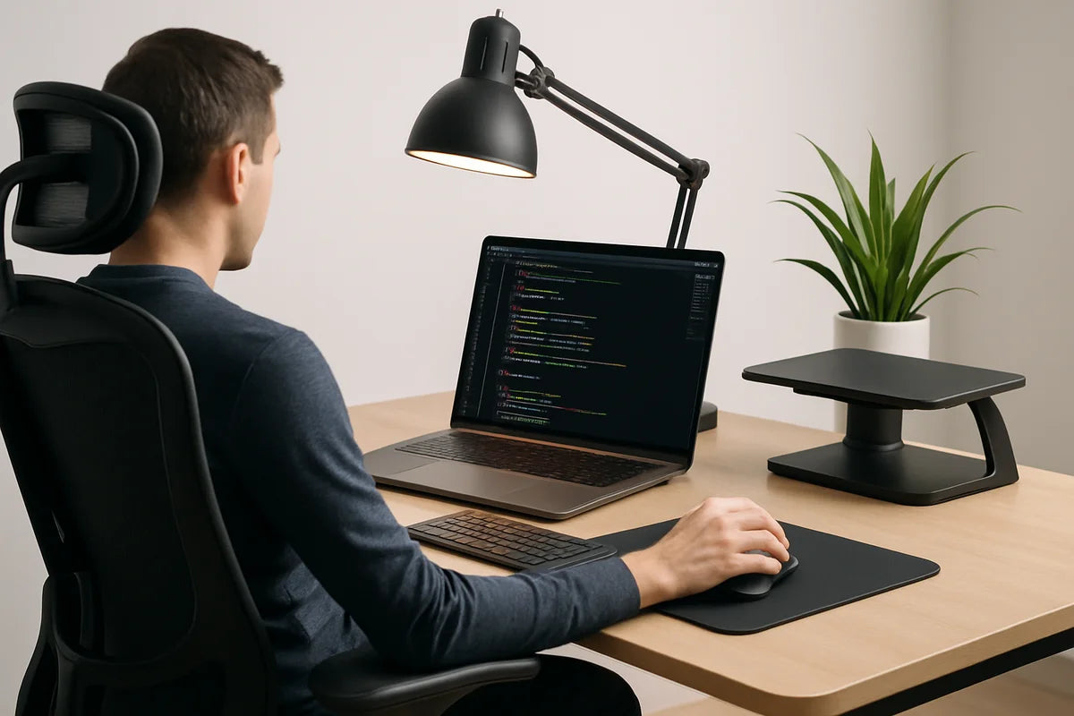 Stop Hunching Over Your Laptop: Build an Ergonomic Workstation for Remote Coding - professional photograph