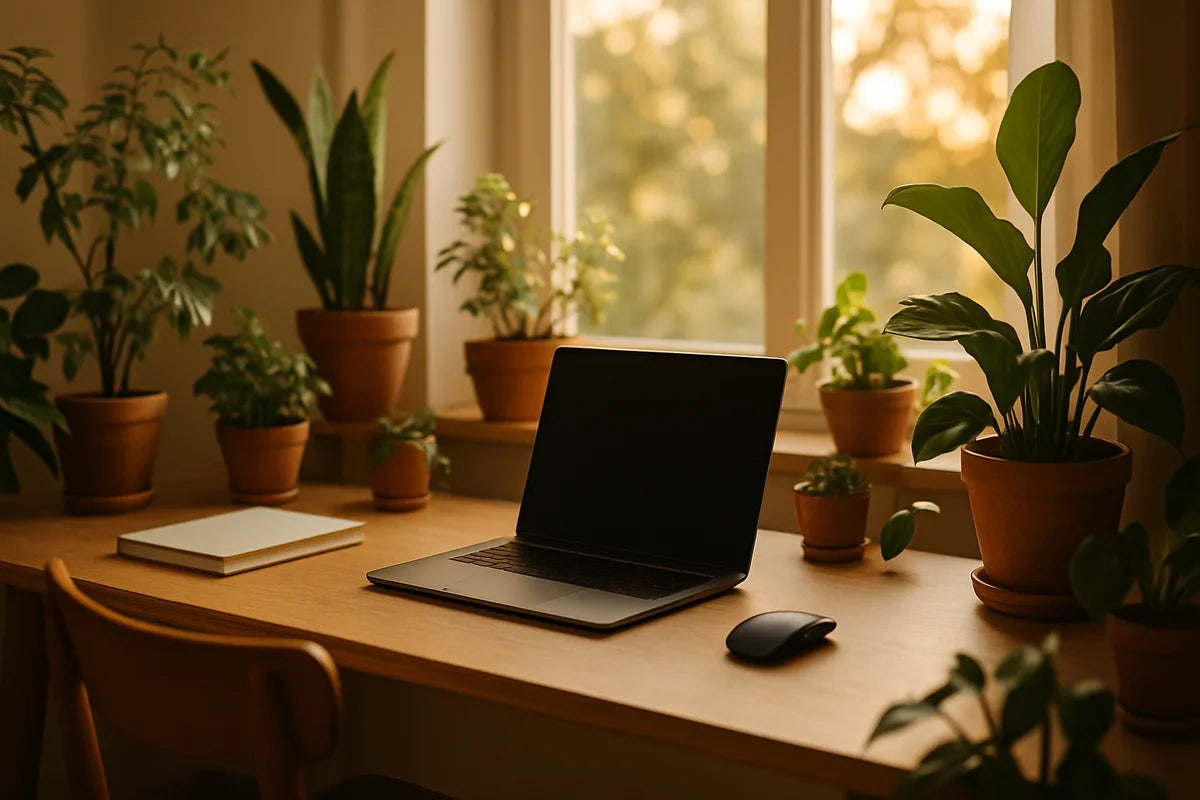 Build a Home Office Setup That Helps You Focus by Adding the Right Plants - professional photograph