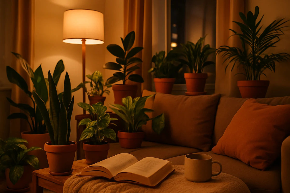 Best plants for improving air quality in a small apartment without turning it into a jungle - professional photograph