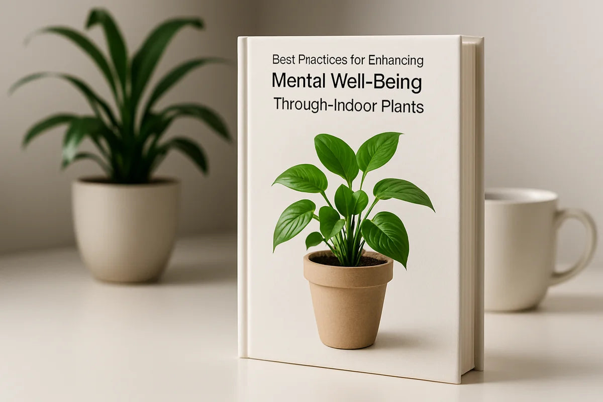 Best practices for enhancing mental well-being through indoor plants - professional photograph
