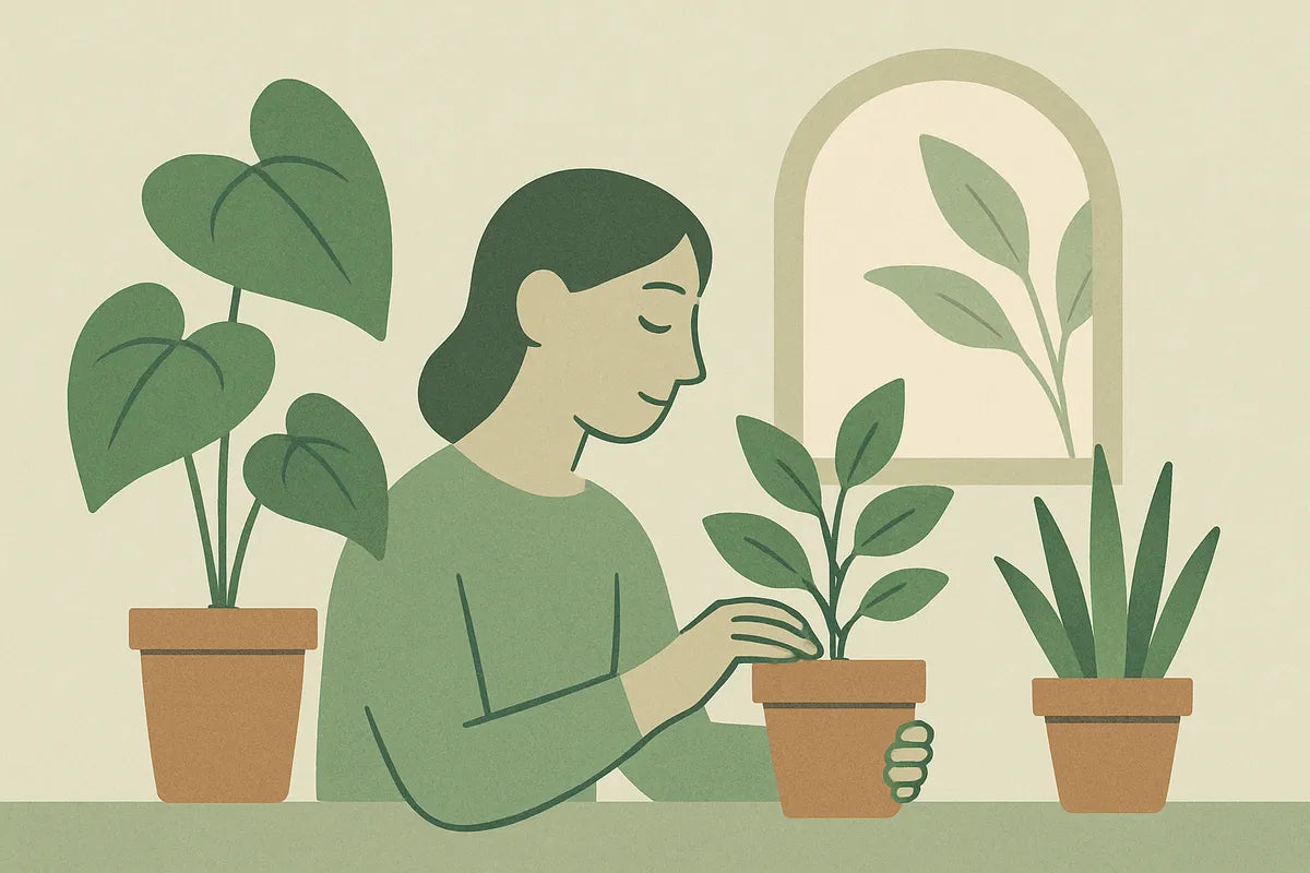 How to Reduce Anxiety with Indoor Gardening - illustration