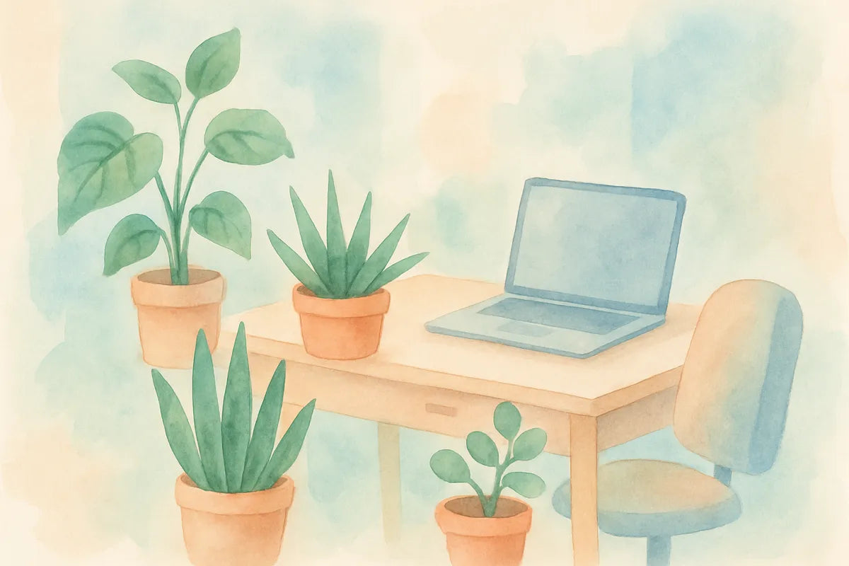 Best Desk Plants for Office: How to Bring Life and Focus to Your Workspace - illustration