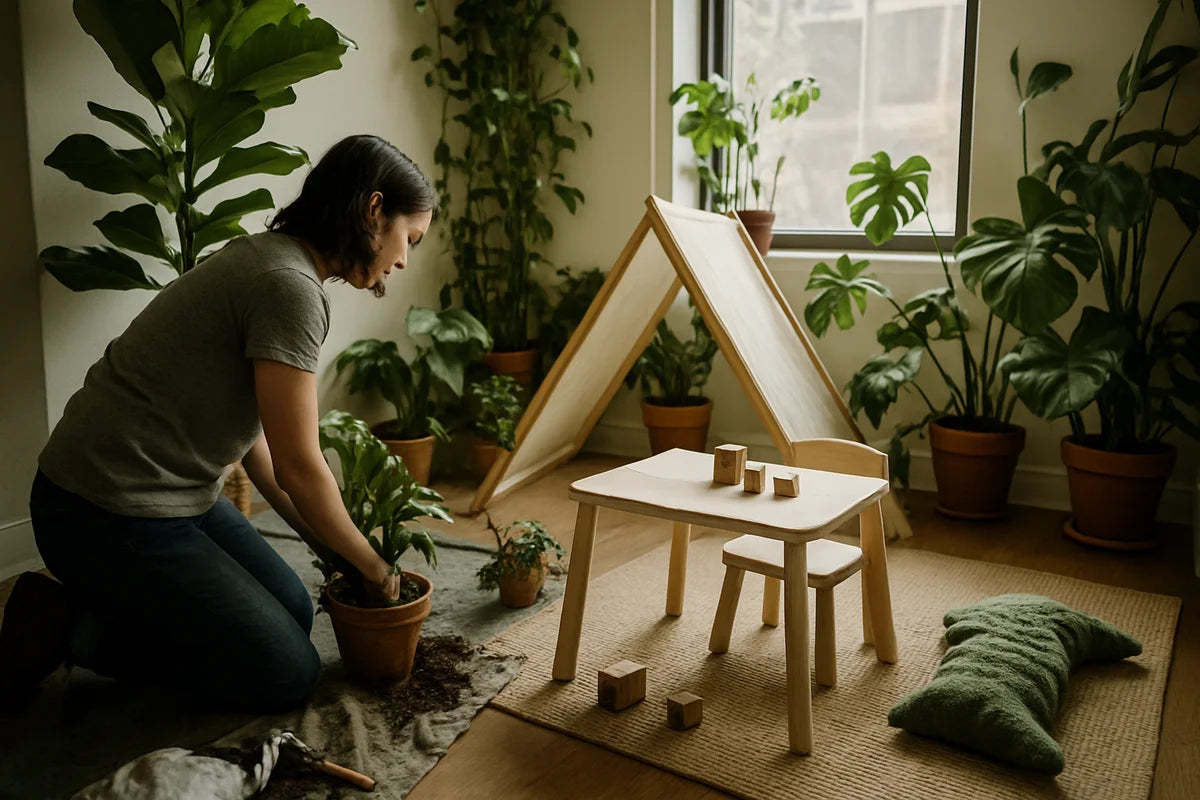 How to Create a Green Indoor Play Space That Kids Actually Use - professional photograph