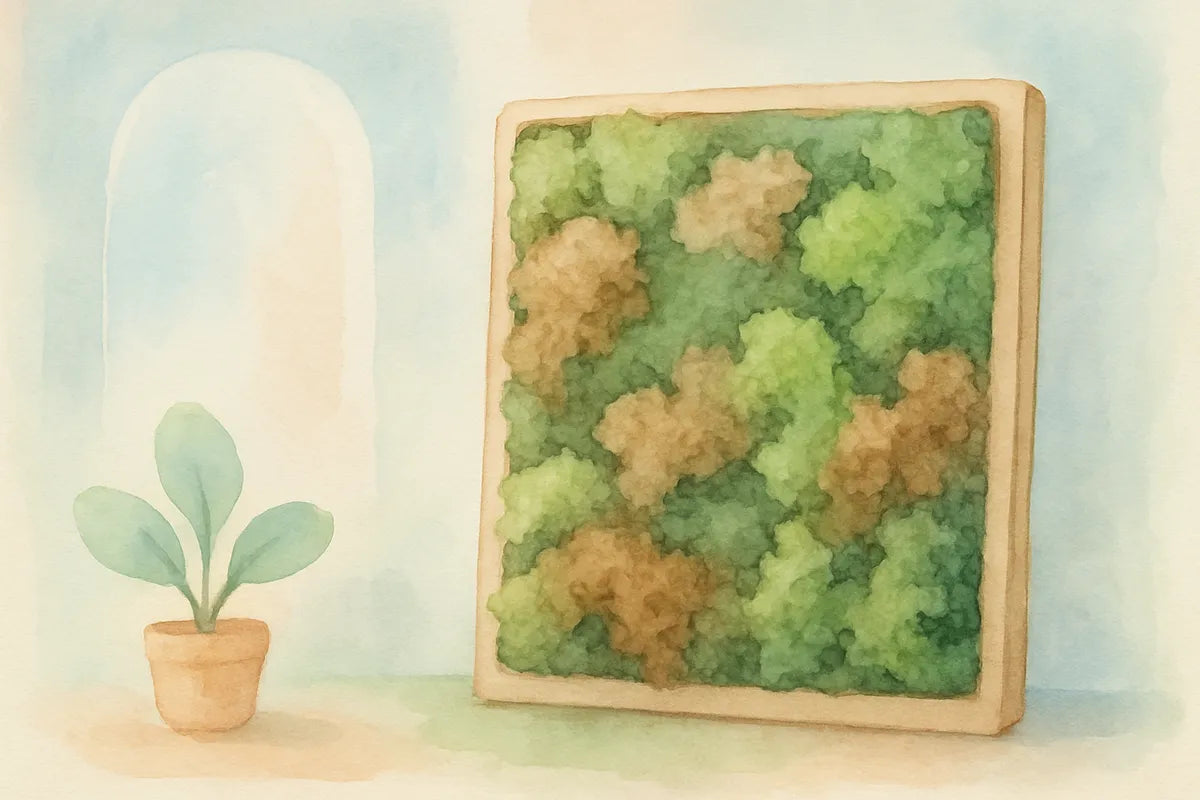 Why Your Indoor Moss Wall Is Turning Brown and How to Fix It - illustration