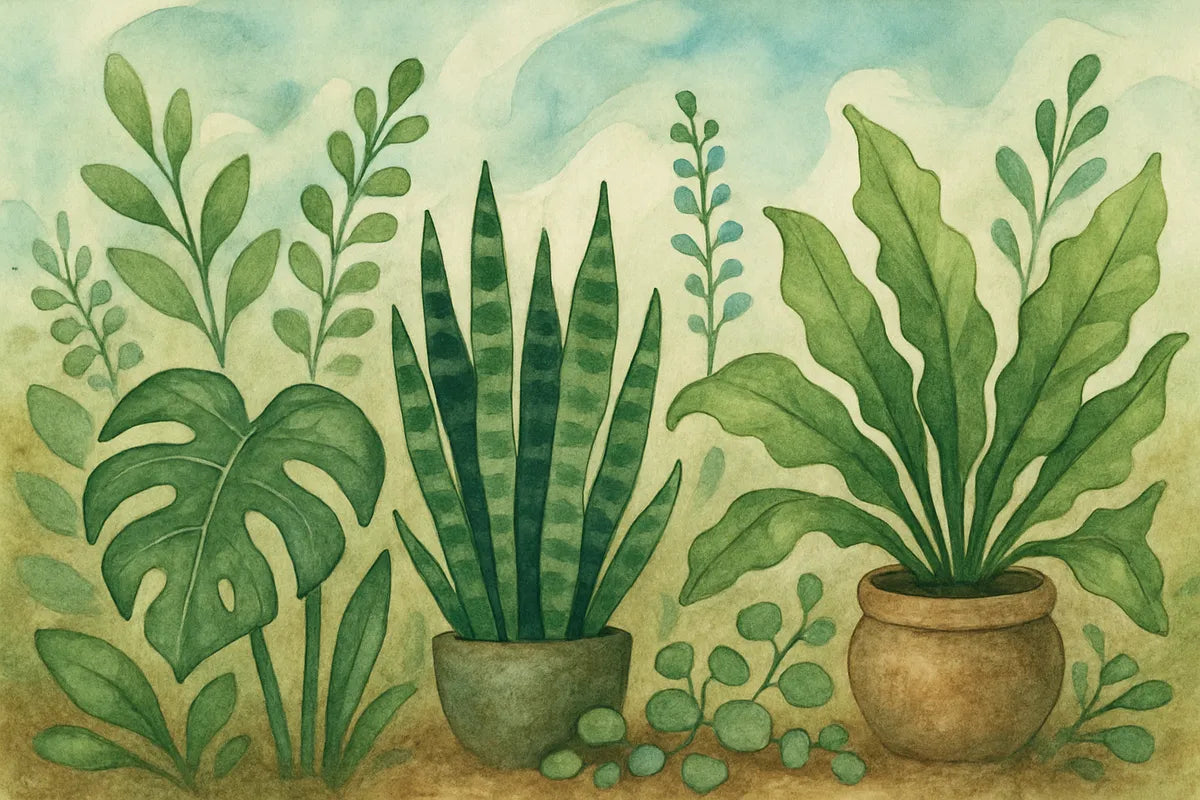 Natural Humidity Plants: How Houseplants Balance Indoor Air the Healthy Way - illustration