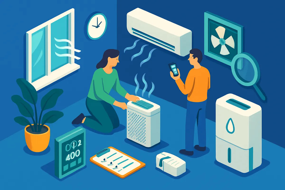 Indoor Air Quality Solutions: How to Breathe Easier at Home and Work - illustration