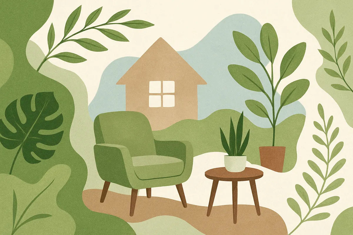 Biophilic Design for Home: Bringing the Natural World Indoors - illustration
