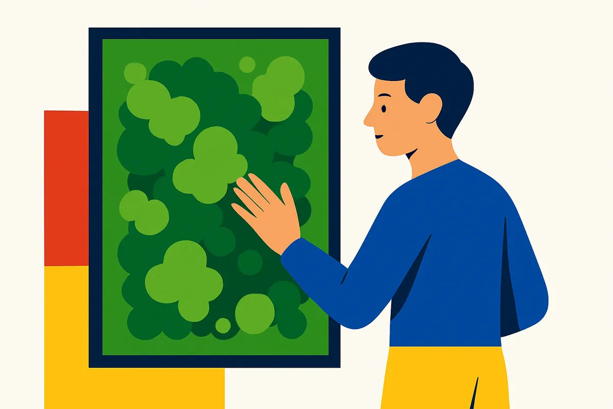 Indoor Moss Wall: Bringing Nature Indoors with Style and Simplicity - illustration