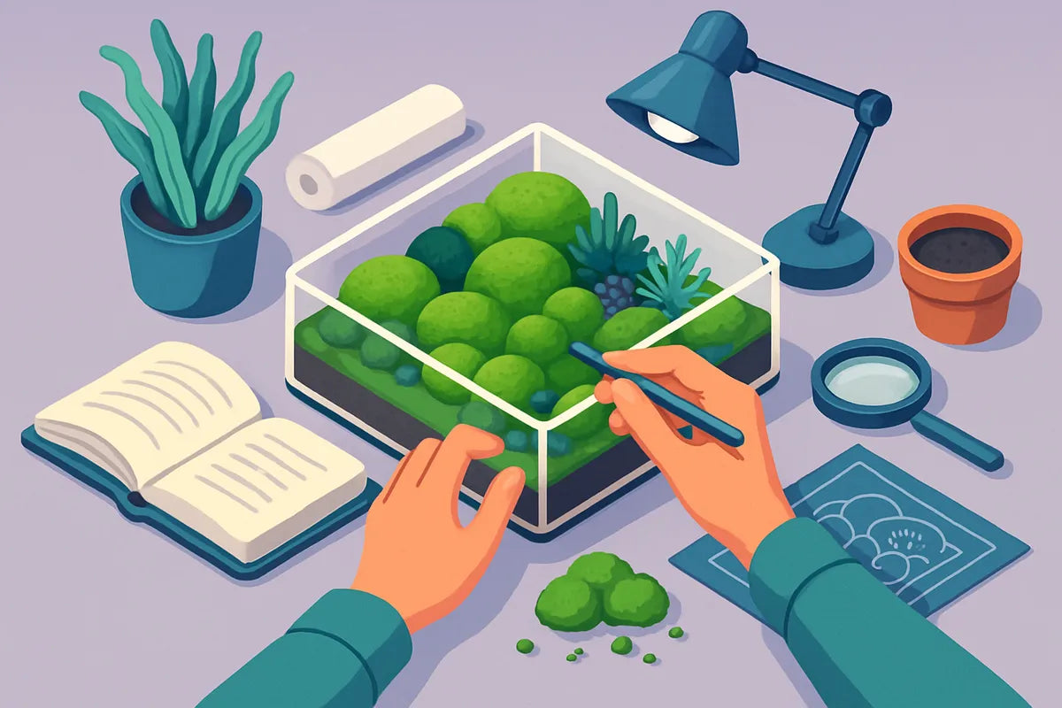 How to Create and Care for an Indoor Moss Garden - illustration