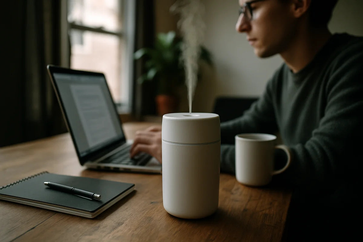 Desktop Humidifiers: Breathe Easier at Your Desk Without Overdoing It - professional photograph