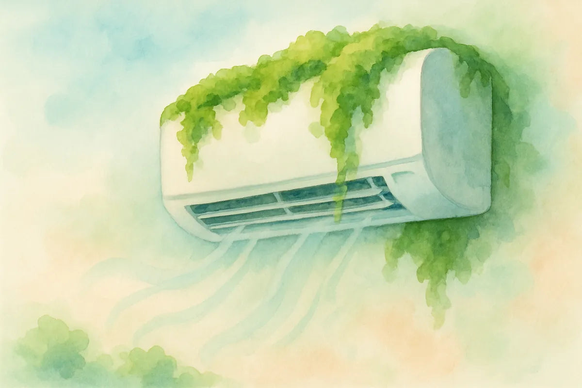Moss Air Conditioning: A Natural Way to Cool the Air - illustration