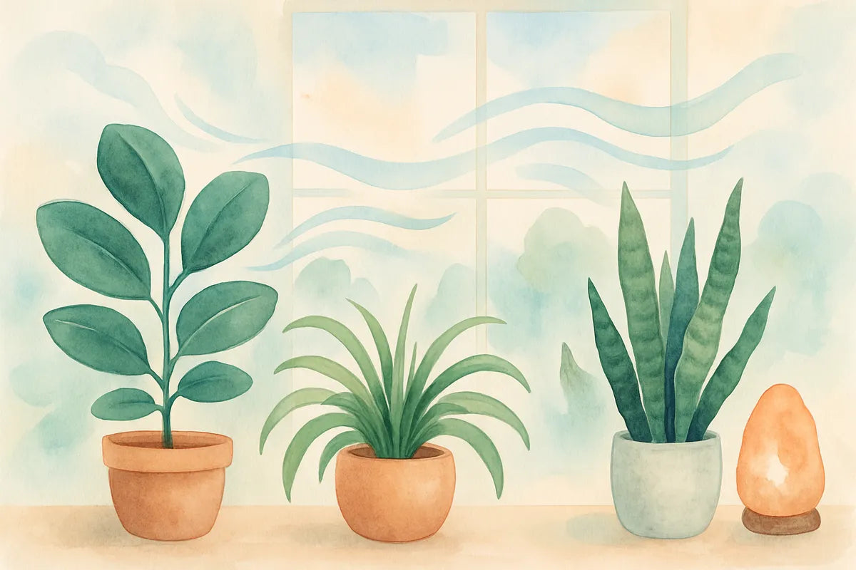 Natural Air Purifiers for Indoor Spaces Without Filters - illustration