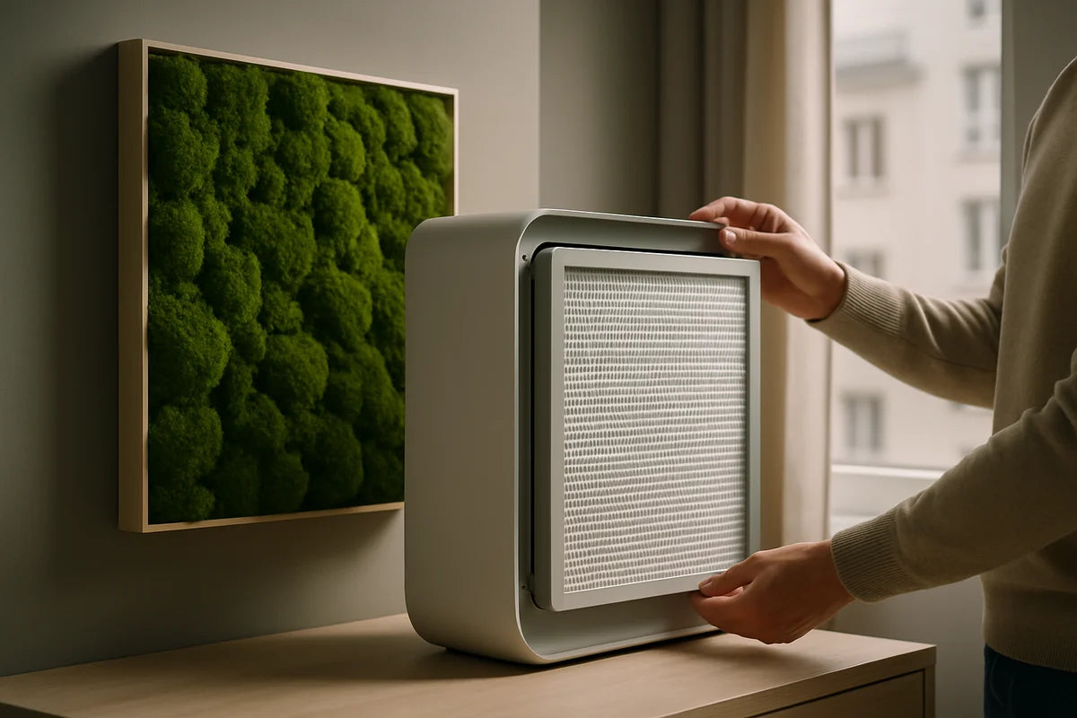 Make Moss Walls and HEPA Filters Work Together in a Small Apartment - professional photograph