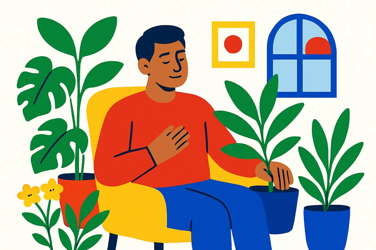 How to Bring Nature Indoors for Mental Well-Being - illustration