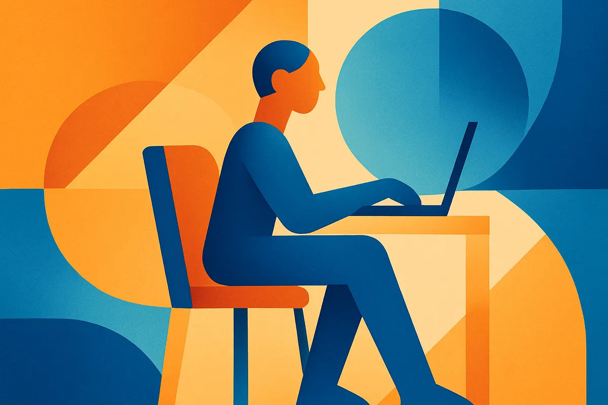 Improving Posture for Remote Workers: A Practical Guide to Healthier Workdays - illustration