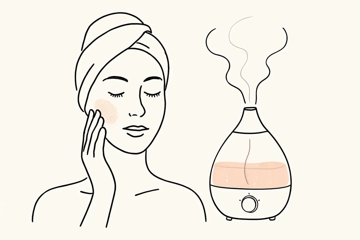 Humidifier for Dry Skin: How Moisture in the Air Can Transform Your Skin Health - illustration