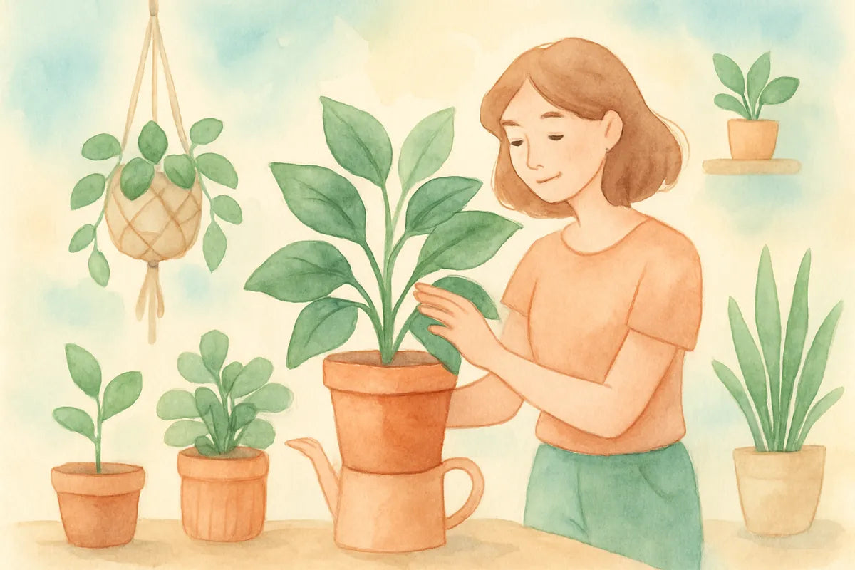 Beginner Guide to Creating a Sustainable Indoor Garden - illustration