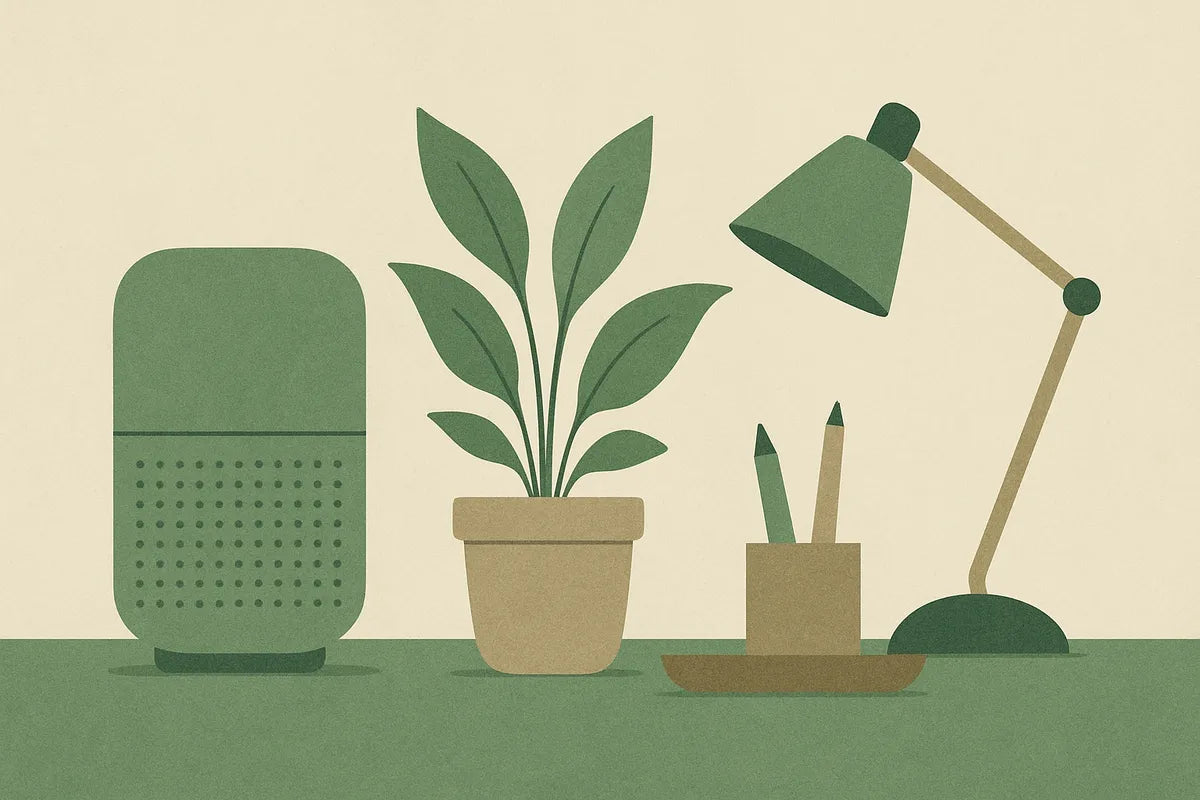 Desk Accessories for Better Air: How to Breathe Easier and Work Smarter - illustration