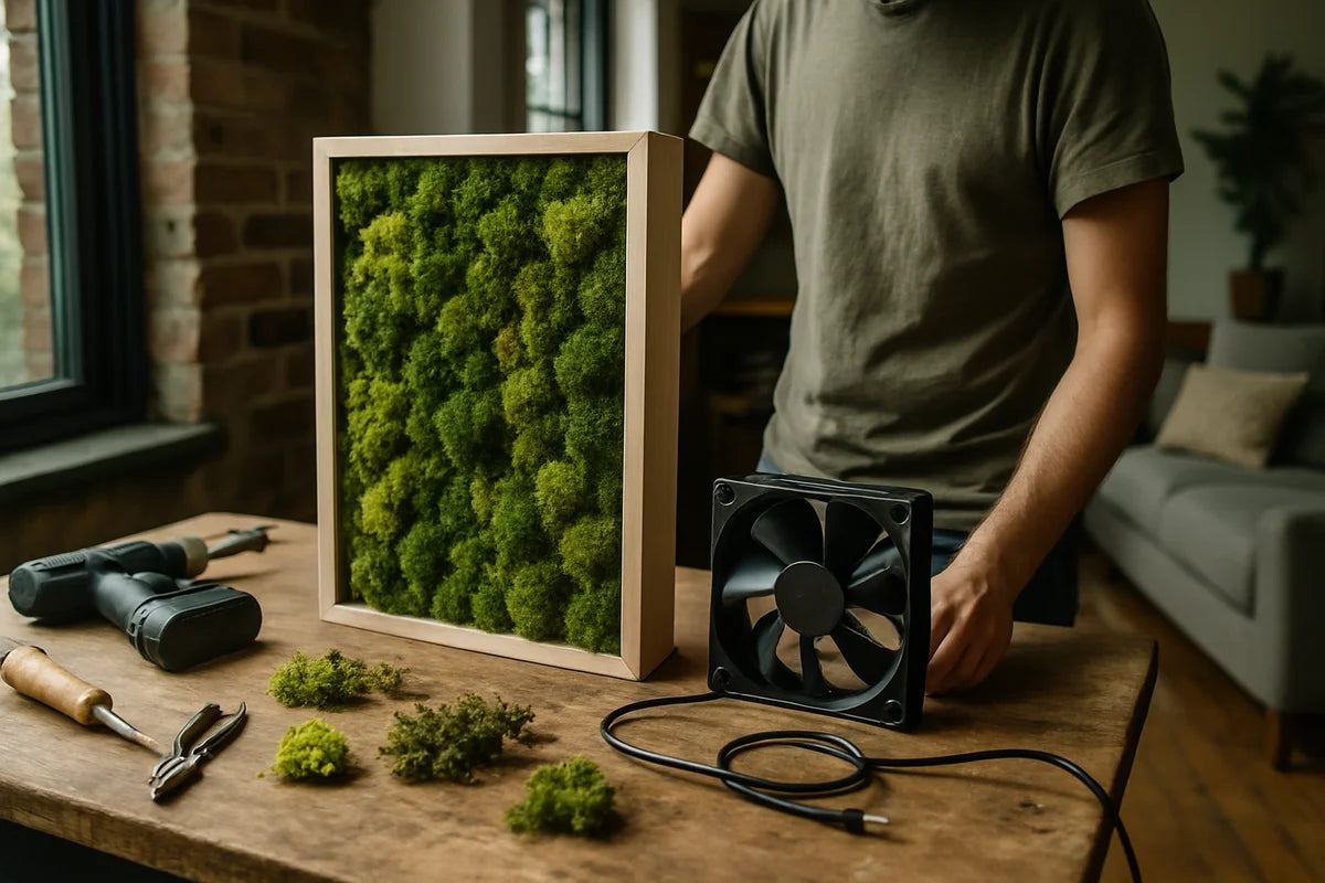 How to Build a DIY Moss Wall Air Purifier With Fan (That Actually Makes Sense) - professional photograph
