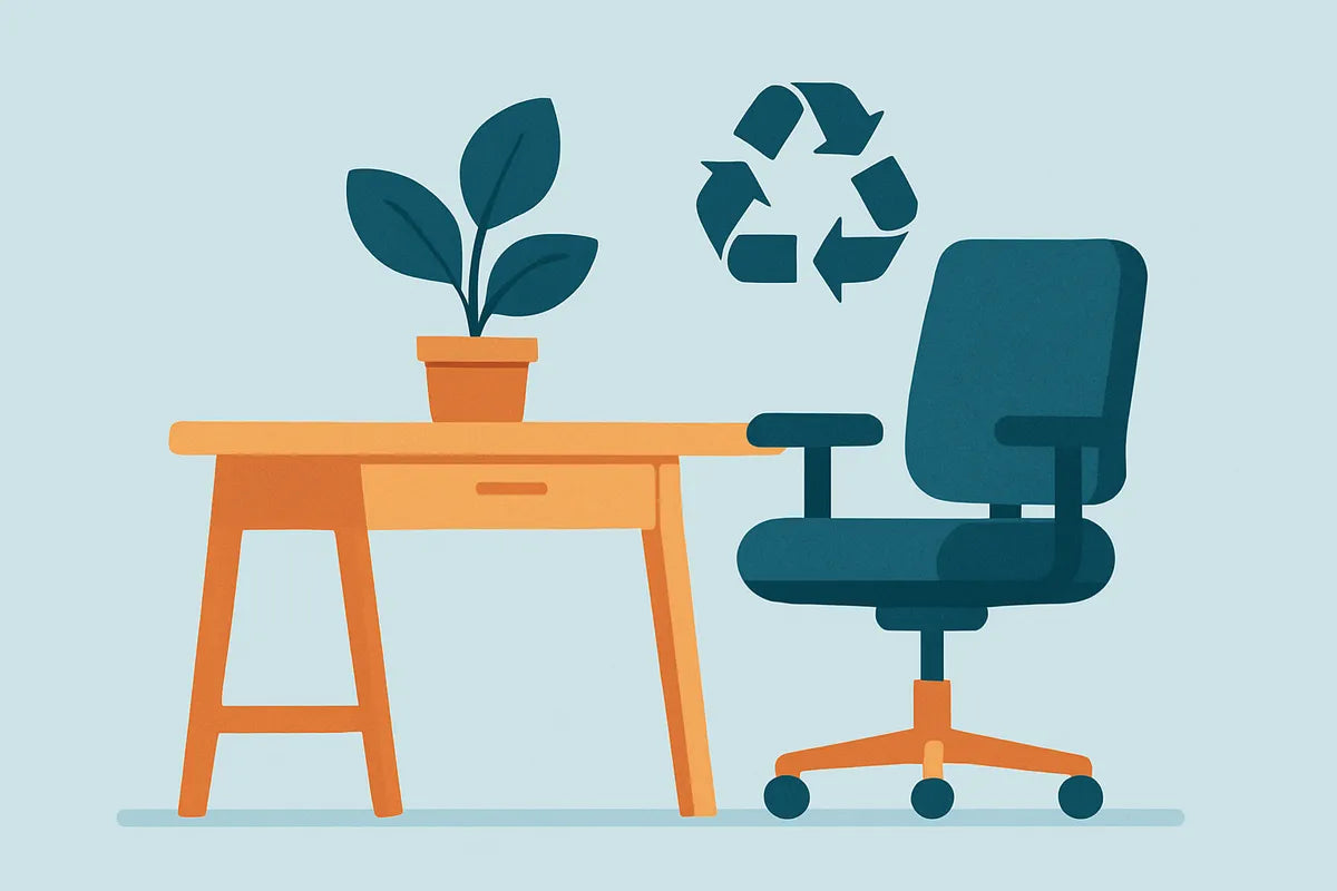 Sustainable Office Furniture Options: Building a Greener Workplace - illustration