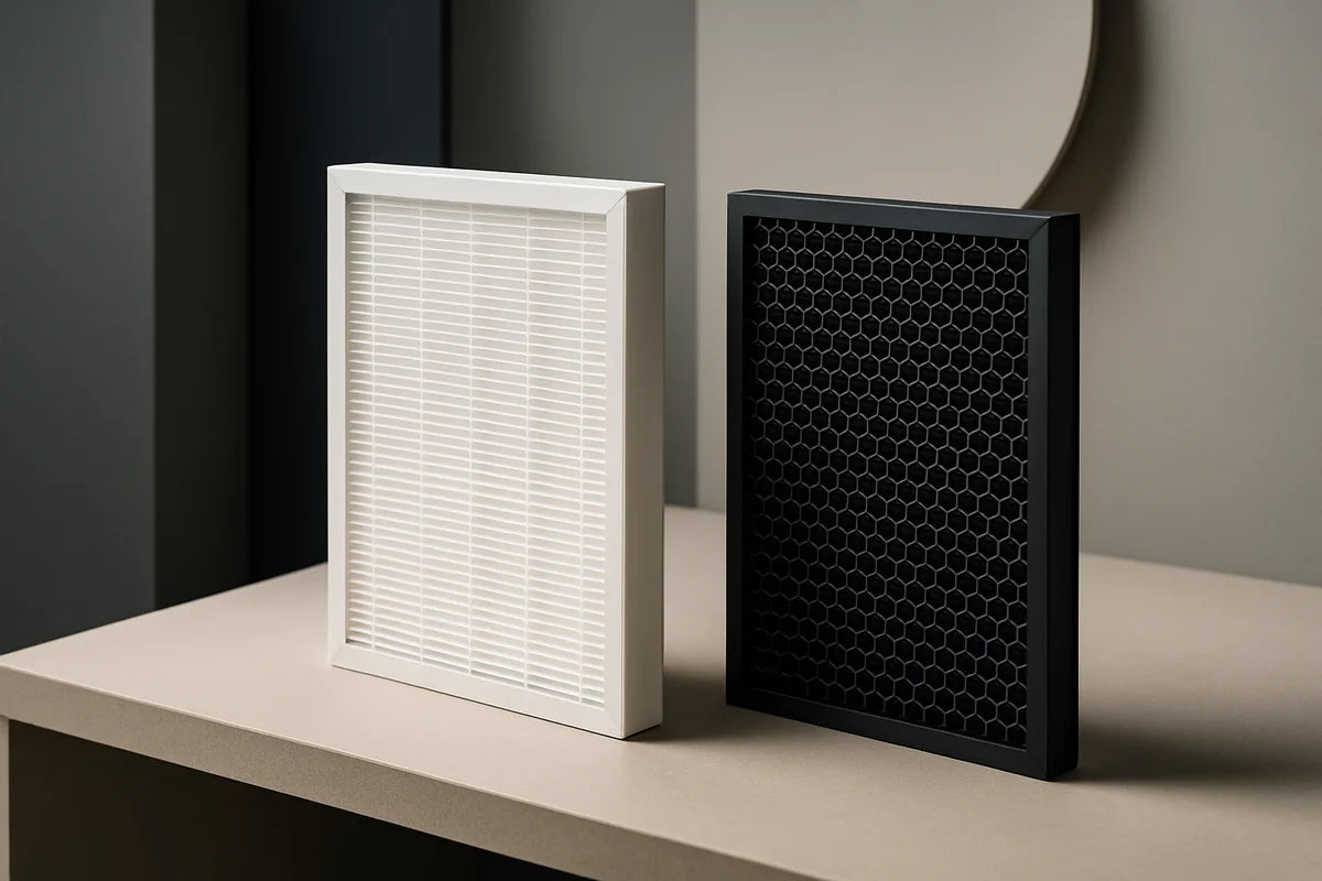 HEPA vs activated carbon filters for VOCs and formaldehyde and what actually works - professional photograph