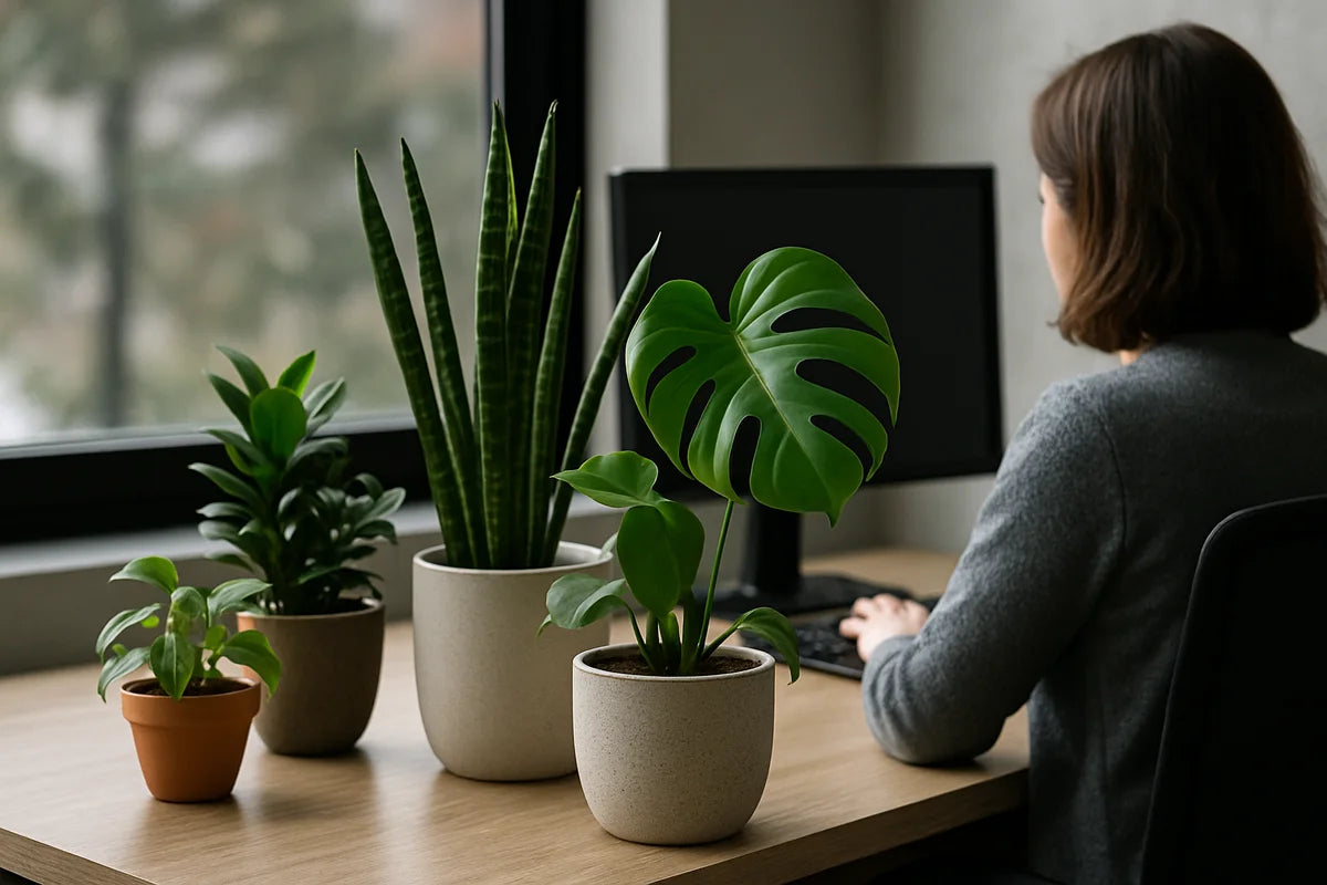 Best Indoor Plants for Reducing Office Stress and Making Work Feel Lighter - professional photograph